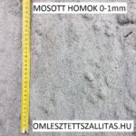 Vakoló homok 0-1 mm mosott homok szállítás ár.
