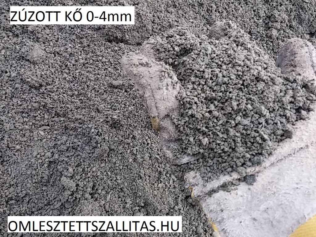 Zúzott bazalt kő 0-4 mm szállítás ár.