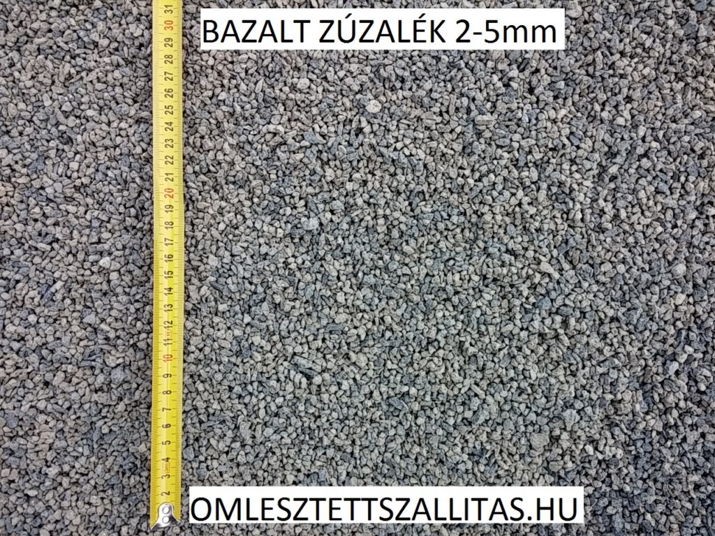 Zúzott bazalt kő 2-5 mm szállítás ár.