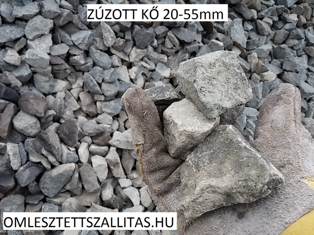 Zúzott bazalt kő 20-55 mm szállítás ár.