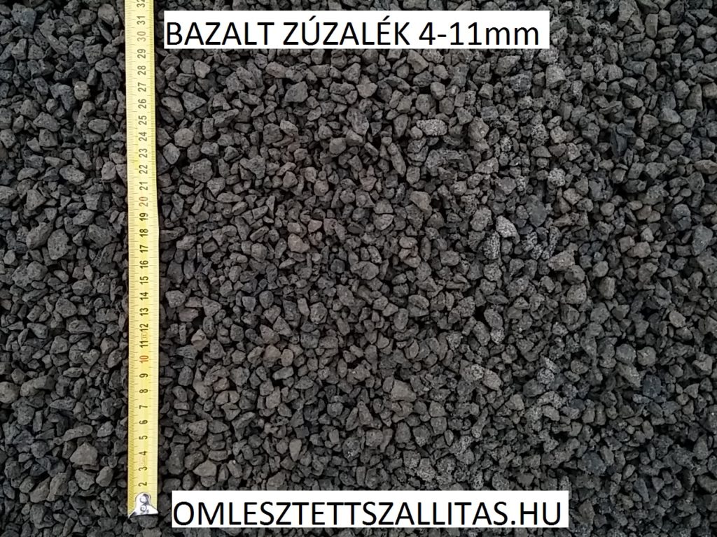 Bazalt kő zúzalék 4-11 mm szállítás ár.