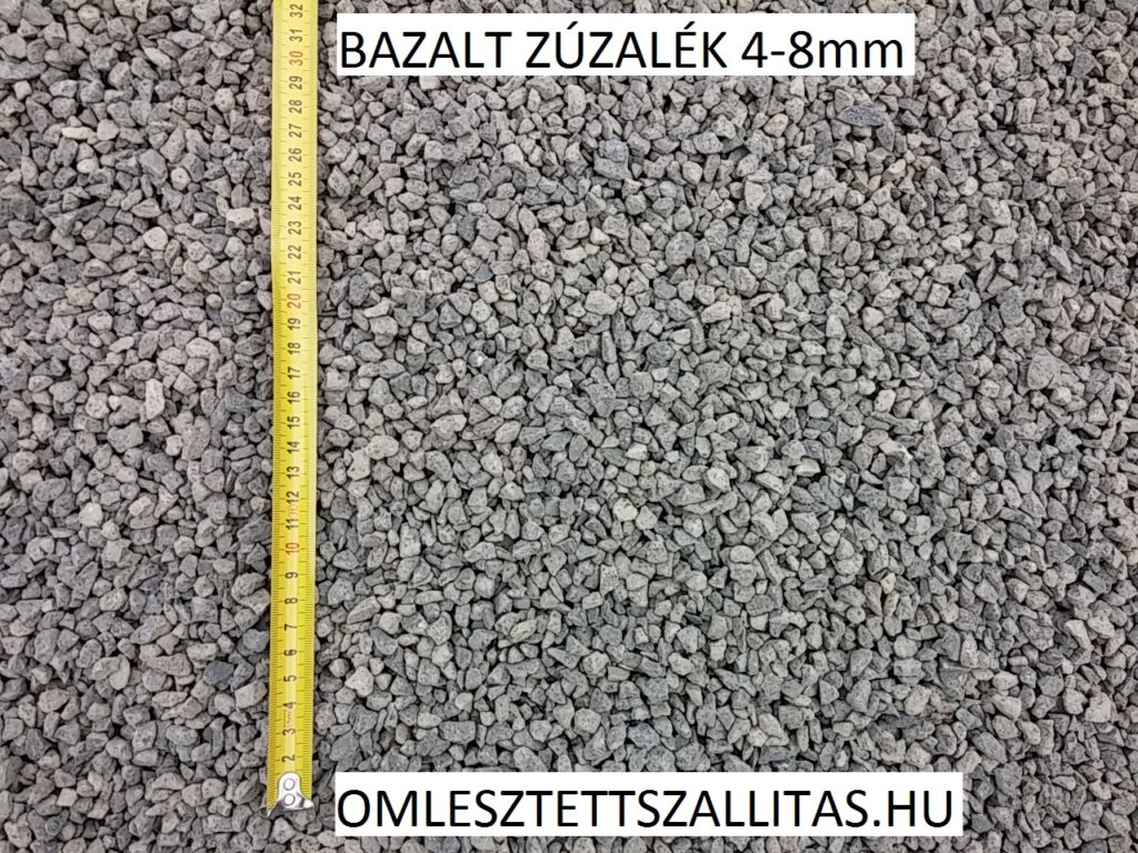 Bazalt kő zúzalék 4-8 mm szállítás ár.